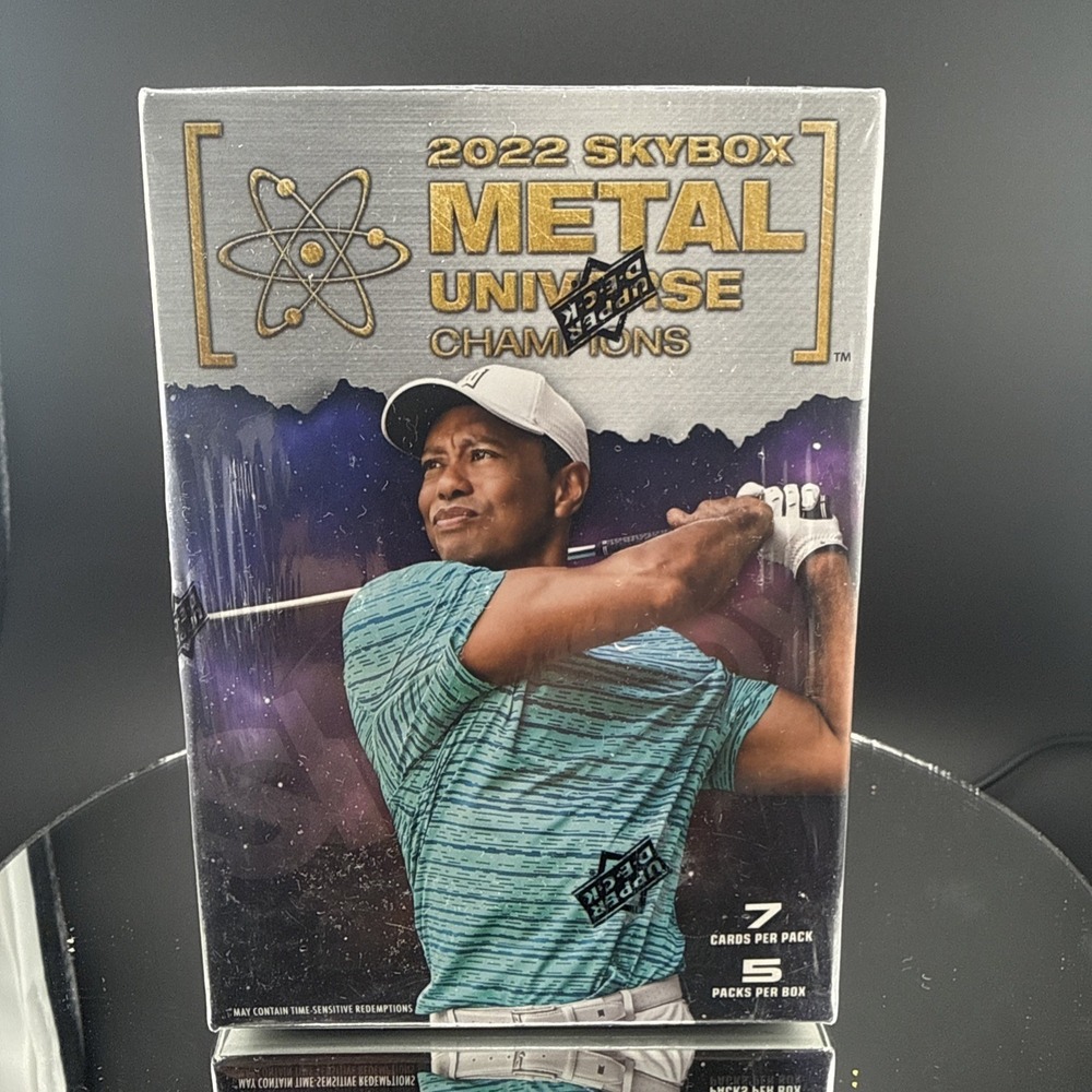 2022 Upper Deck Skybox Metal Universe Champions Blaster Box Sealed Tiger Woods